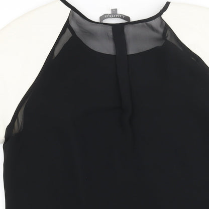 Womens UK Size 12 Limited Collection Black Basic Blouse