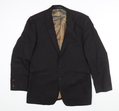 A39 Saville Row Mens Brown Wool Jacket Suit Jacket Size 38 Regular