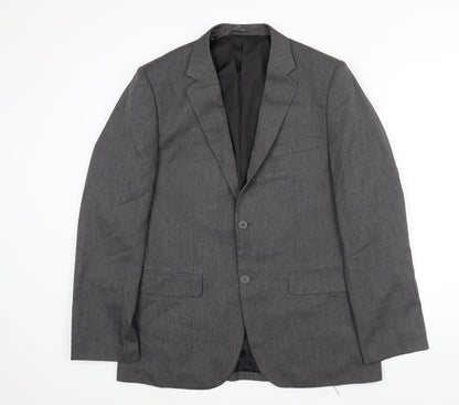 Mens UK Size 42 New Look Regular Grey Suit Jacket