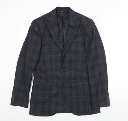 Mens UK Size 34 Marks and Spencer Regular Blue Suit Jacket