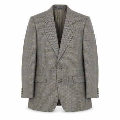 Laurie Hopkins Mens Brown Herringbone Wool Jacket Blazer Size 38 Regular