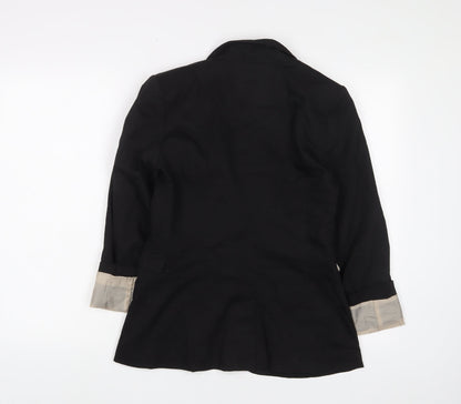 Womens UK Size 10 H&M Black Jacket