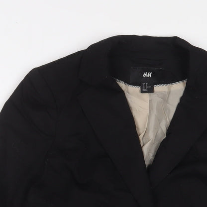 Womens UK Size 10 H&M Black Jacket