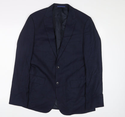 Mens UK Size 40 Marks and Spencer Regular Blue Suit Jacket