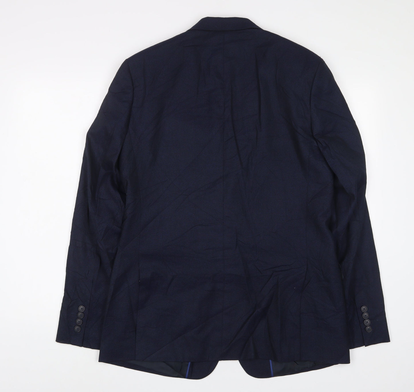 Mens UK Size 40 Marks and Spencer Regular Blue Suit Jacket