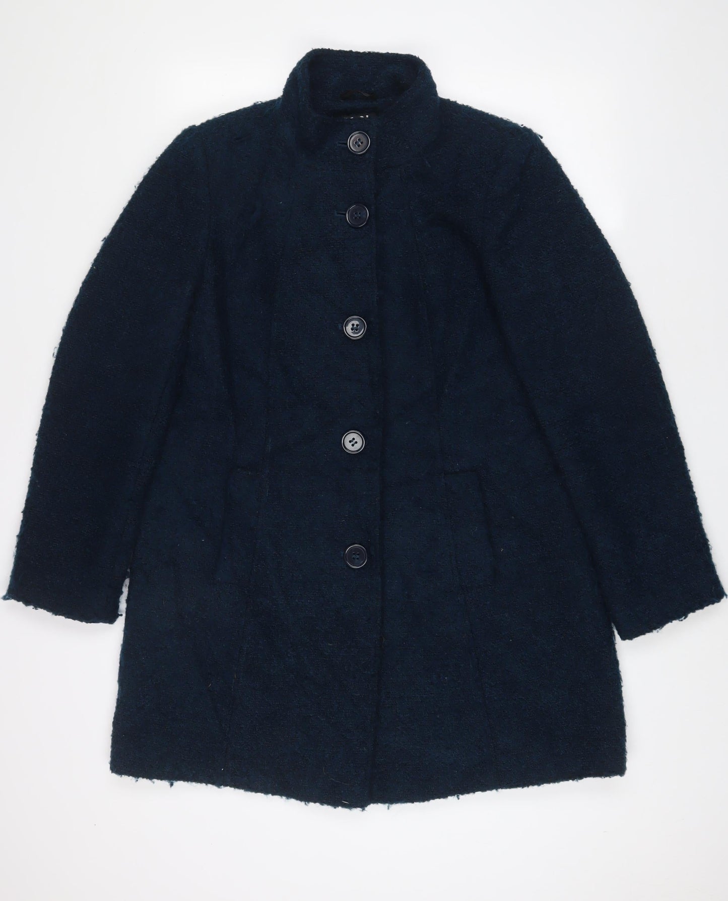 Womens UK Size 12 Debenhams Blue Overcoat