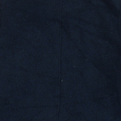 Womens UK Size 12 Debenhams Blue Overcoat