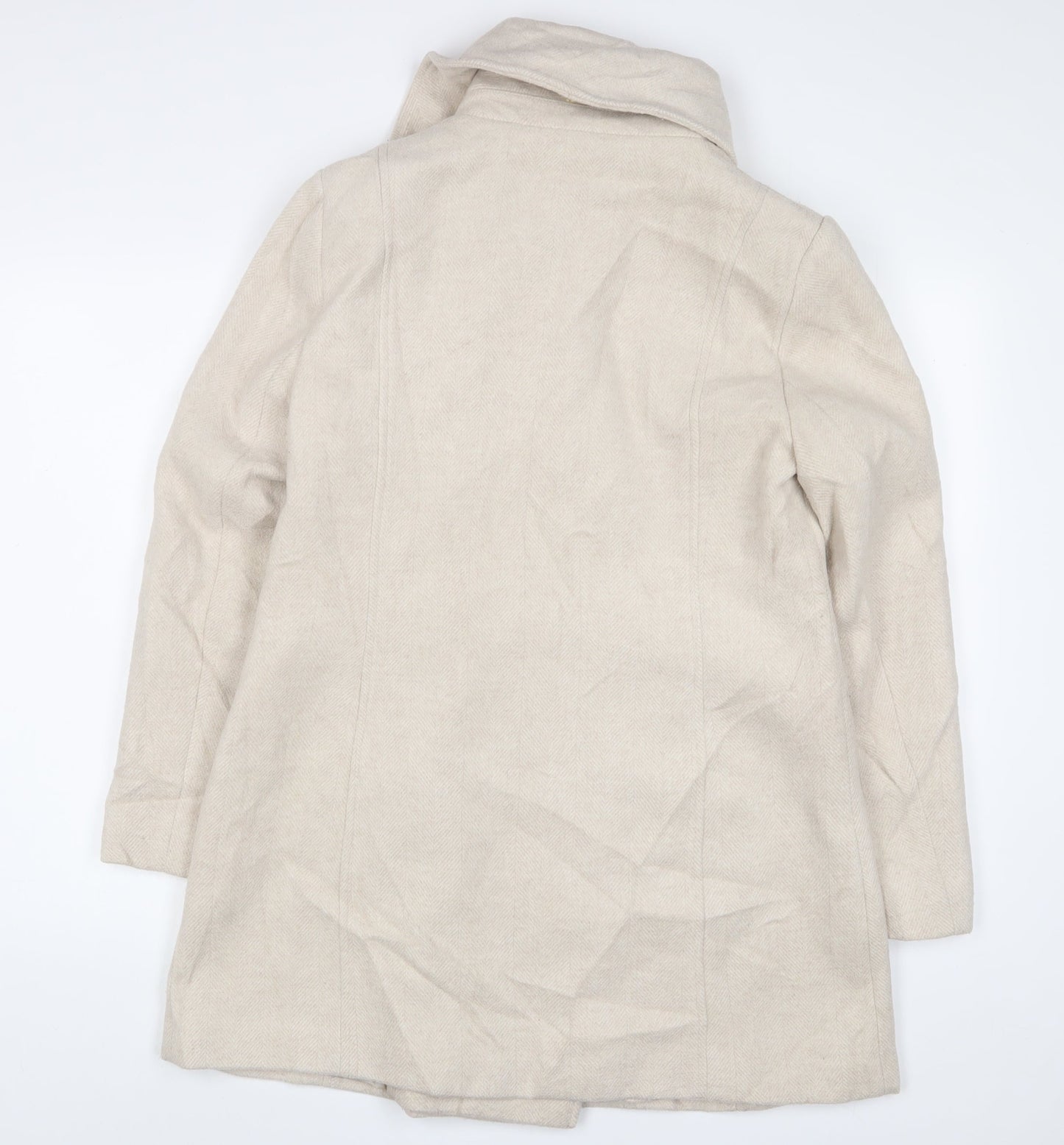 Womens UK Size 12 Roman Beige Overcoat