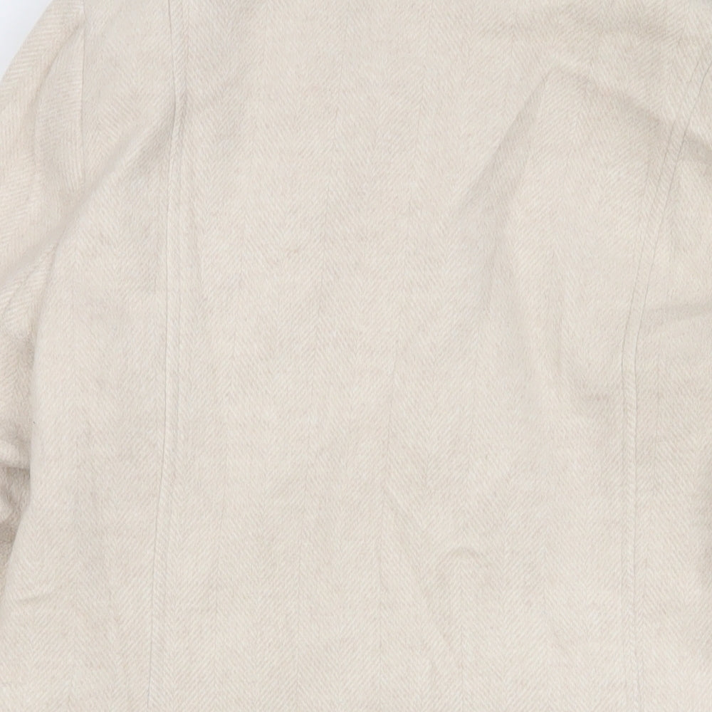 Womens UK Size 12 Roman Beige Overcoat
