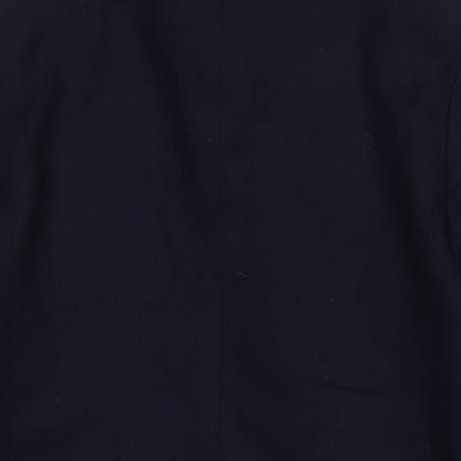 Giorgio Sant'Angelo Mens Blue Wool Jacket Suit Jacket Size 36 Regular