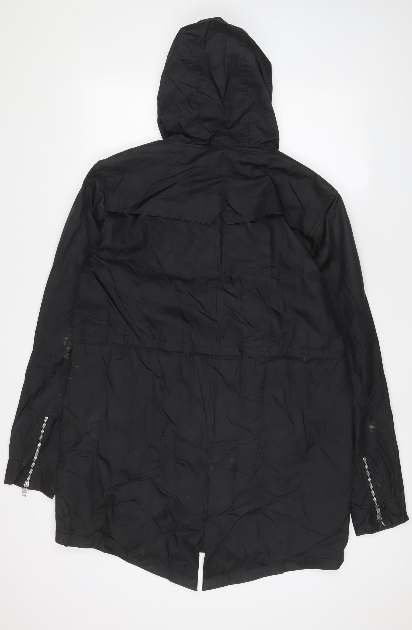 Good For Nothing Womens Black Jacket Coat Size M Zip - Butterfly, Embroidered