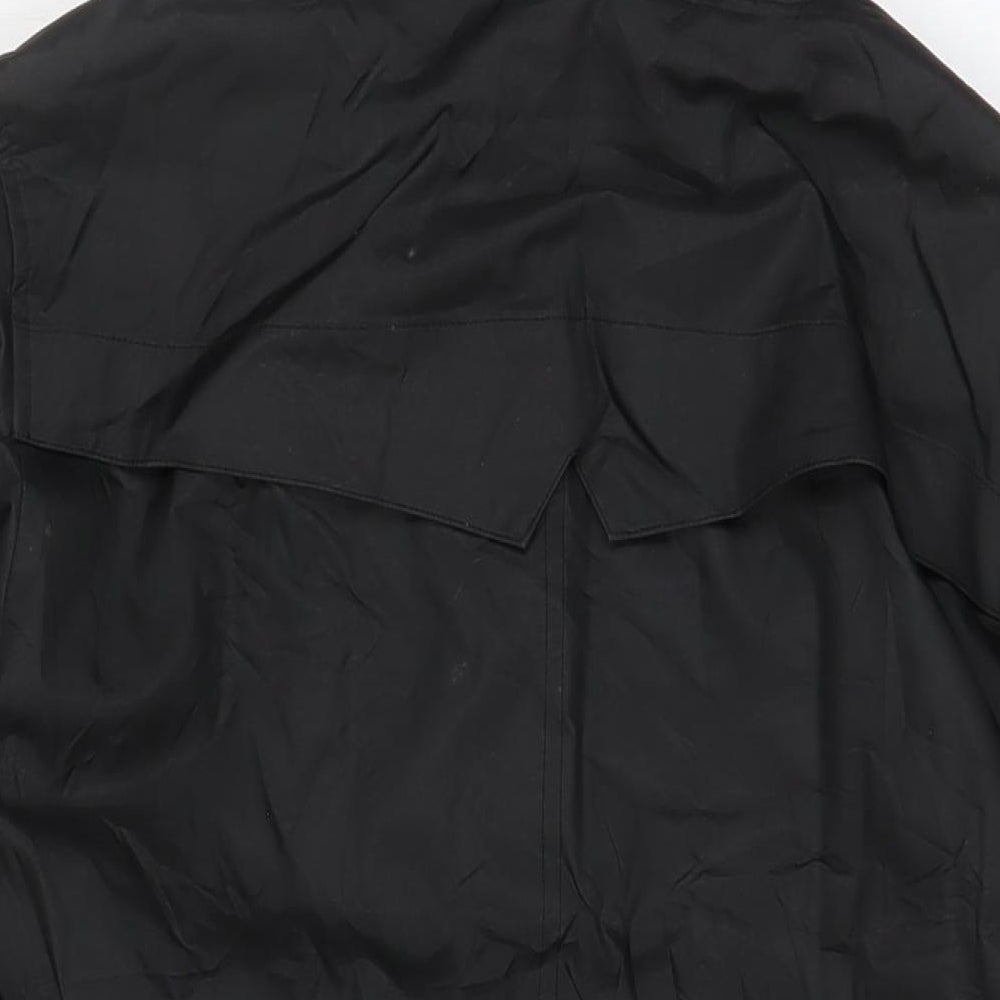 Good For Nothing Womens Black Jacket Coat Size M Zip - Butterfly, Embroidered