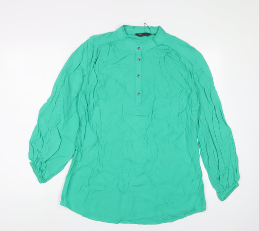 Womens UK Size 10 Marks and Spencer Green Basic Blouse