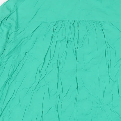 Womens UK Size 10 Marks and Spencer Green Basic Blouse