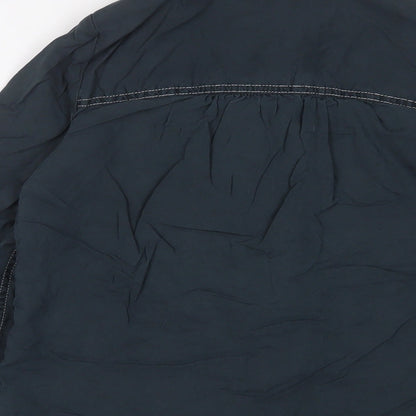 Womens UK Size 6 Marks and Spencer Blue Basic Button-Up