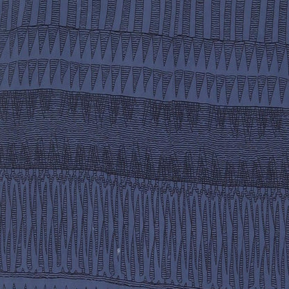 Saint Tropez Clothing Womens Blue Geometric Viscose A-Line Size L V-Neck Pullover