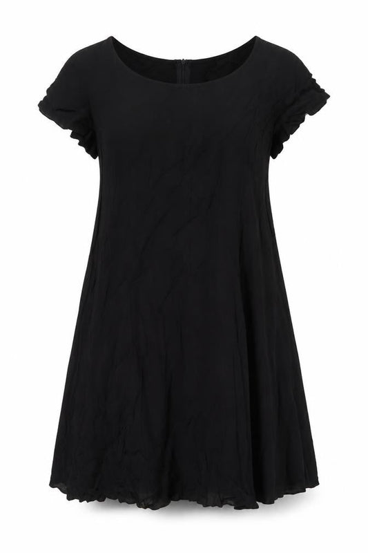Rage Womens Black Viscose A-Line Size 14 Scoop Neck Zip