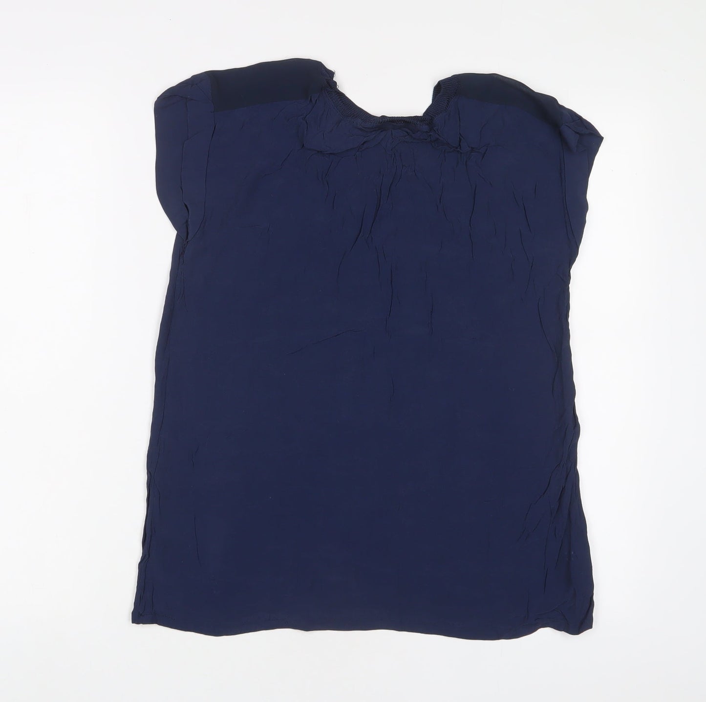 Womens UK Size L Soaked in Luxury Blue Basic T-Shirt