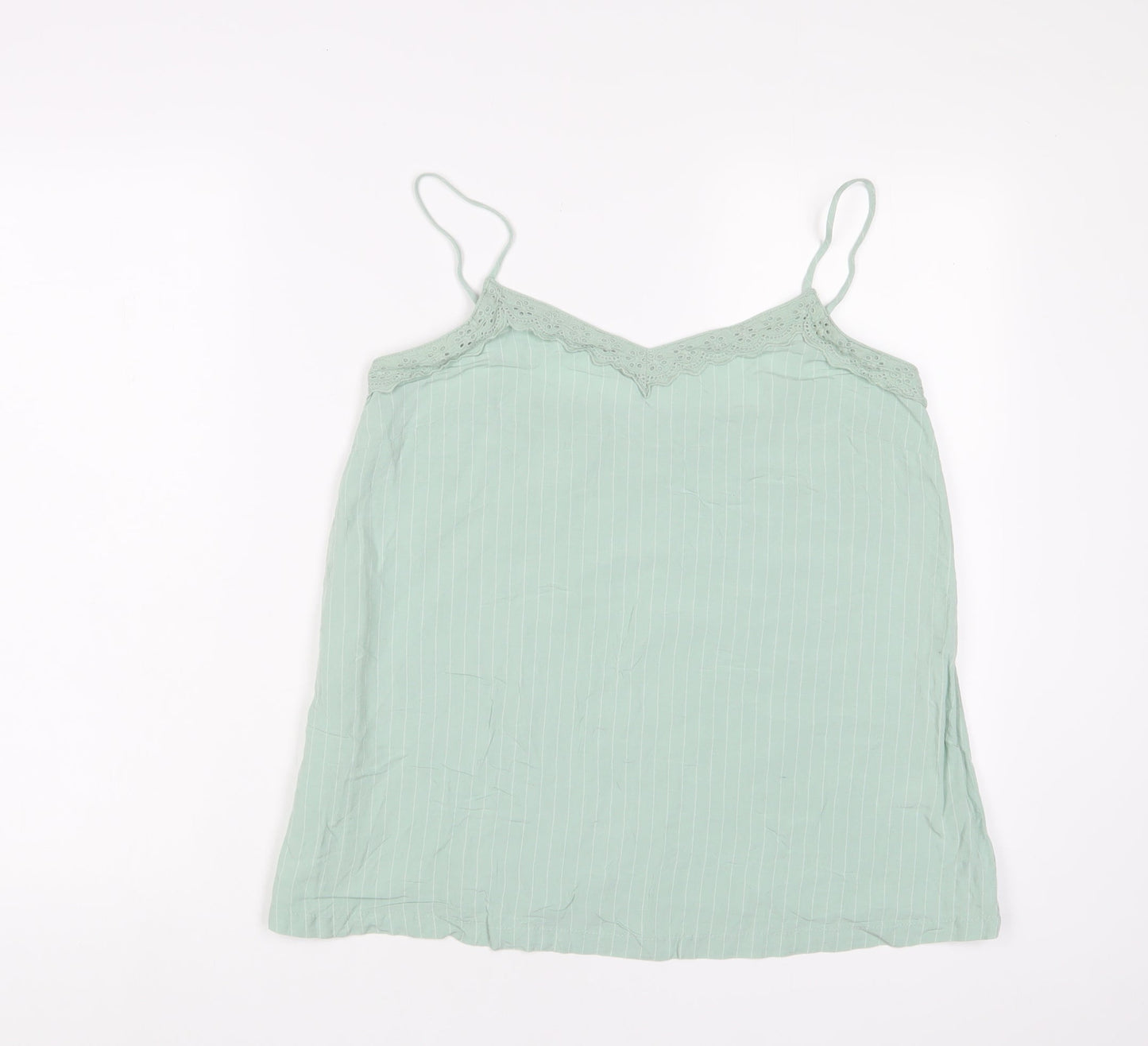 Womens UK Size 10 Marks and Spencer Green Camisole Tank