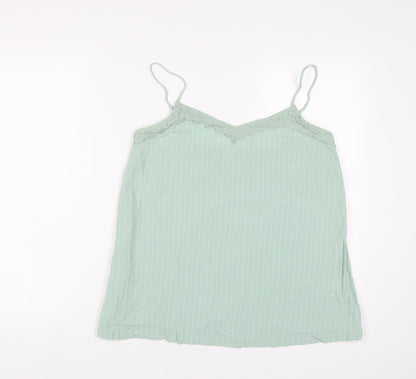 Womens UK Size 10 Marks and Spencer Green Camisole Tank