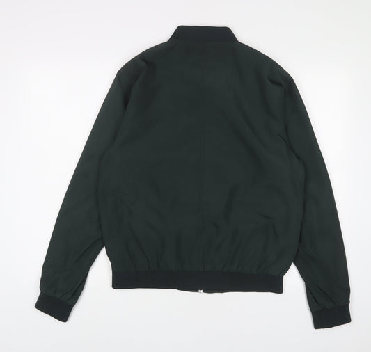 Mens UK Size M Topman Green Bomber Jacket