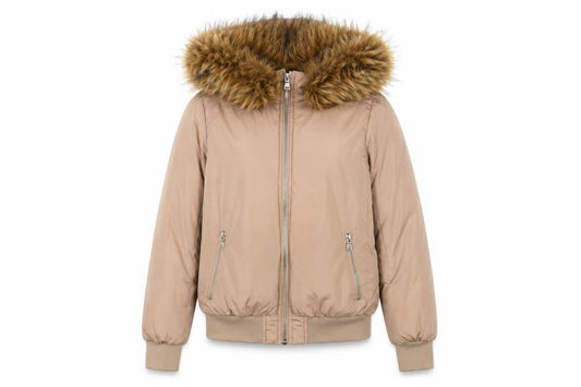 Coulture Womens Pink Parka Coat Size S Zip - Zip Pockets