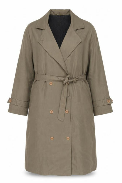 Womens UK Size 12 C&A Green Overcoat