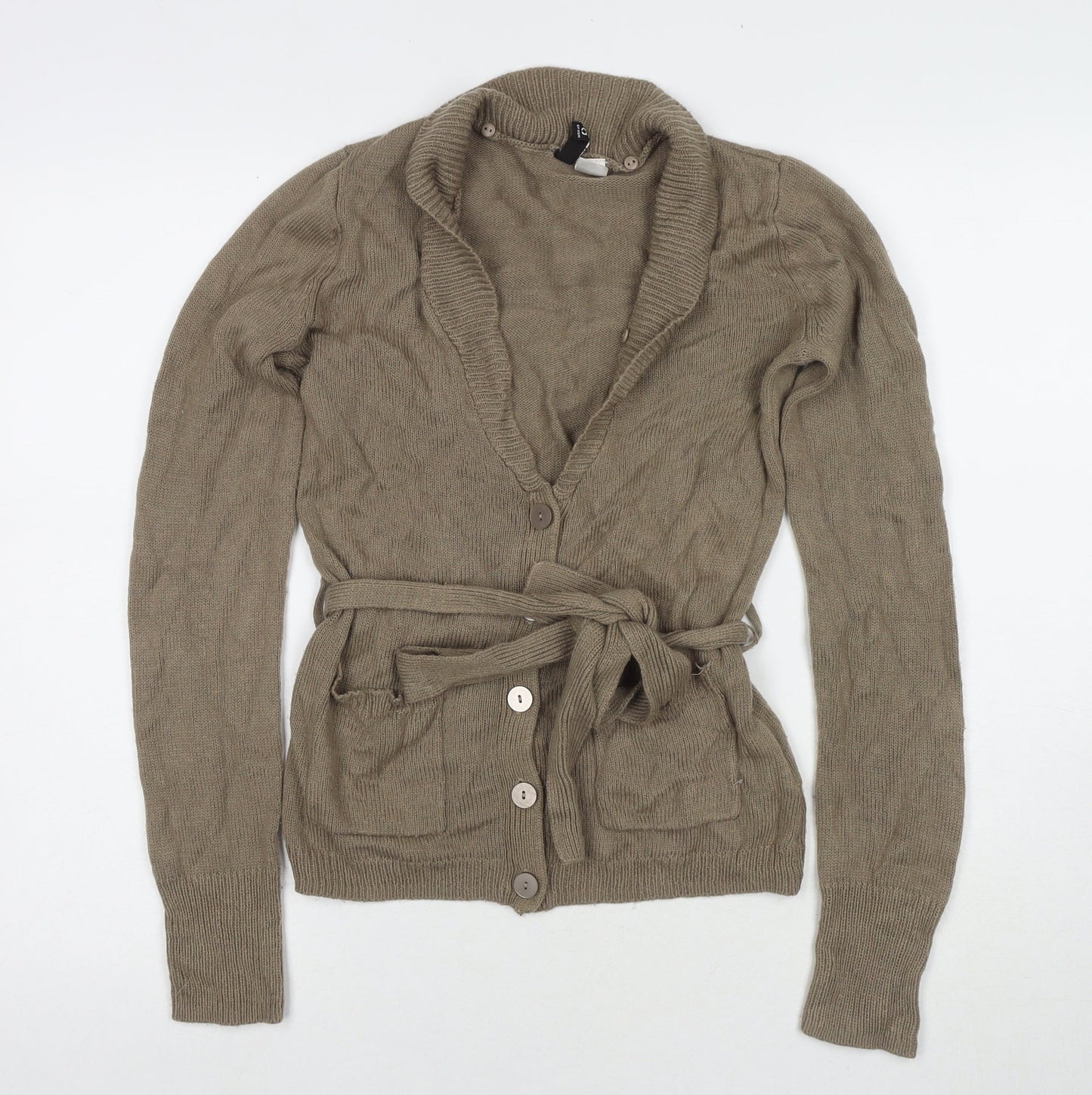 Womens UK Size 8 Divided by H&M Brown Cardigan Jumper