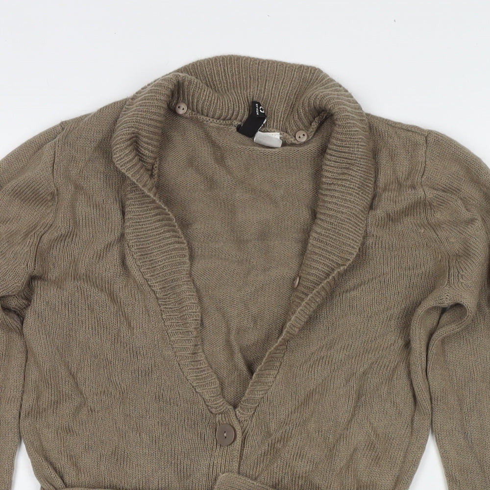 Womens UK Size 8 Divided by H&M Brown Cardigan Jumper