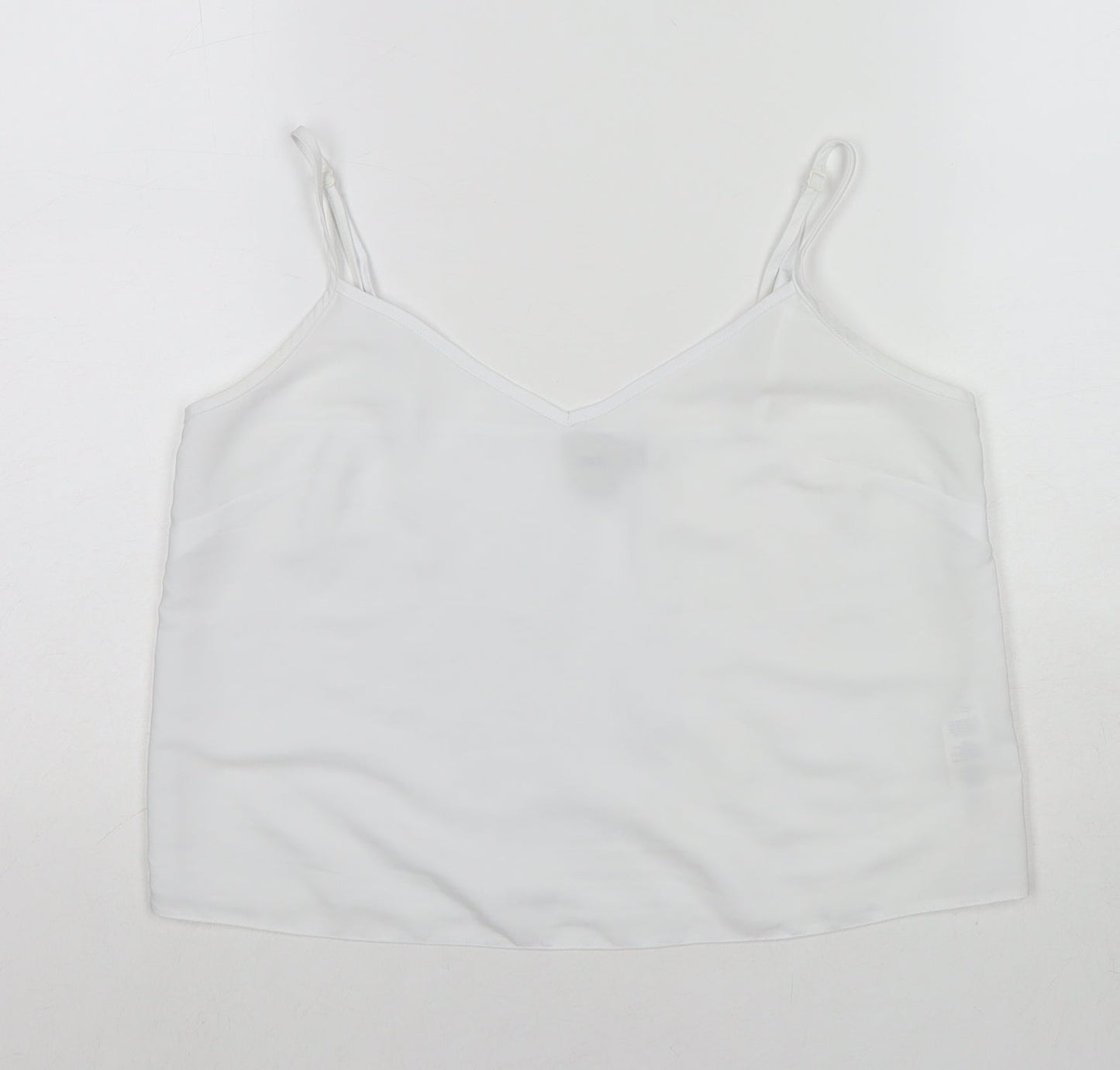 Womens UK Size 10 ASOS White Camisole Tank