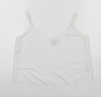 Womens UK Size 10 ASOS White Camisole Tank