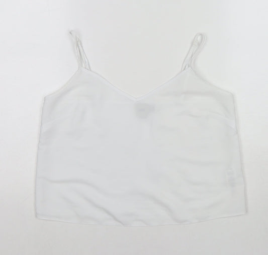 Womens UK Size 10 ASOS White Camisole Tank
