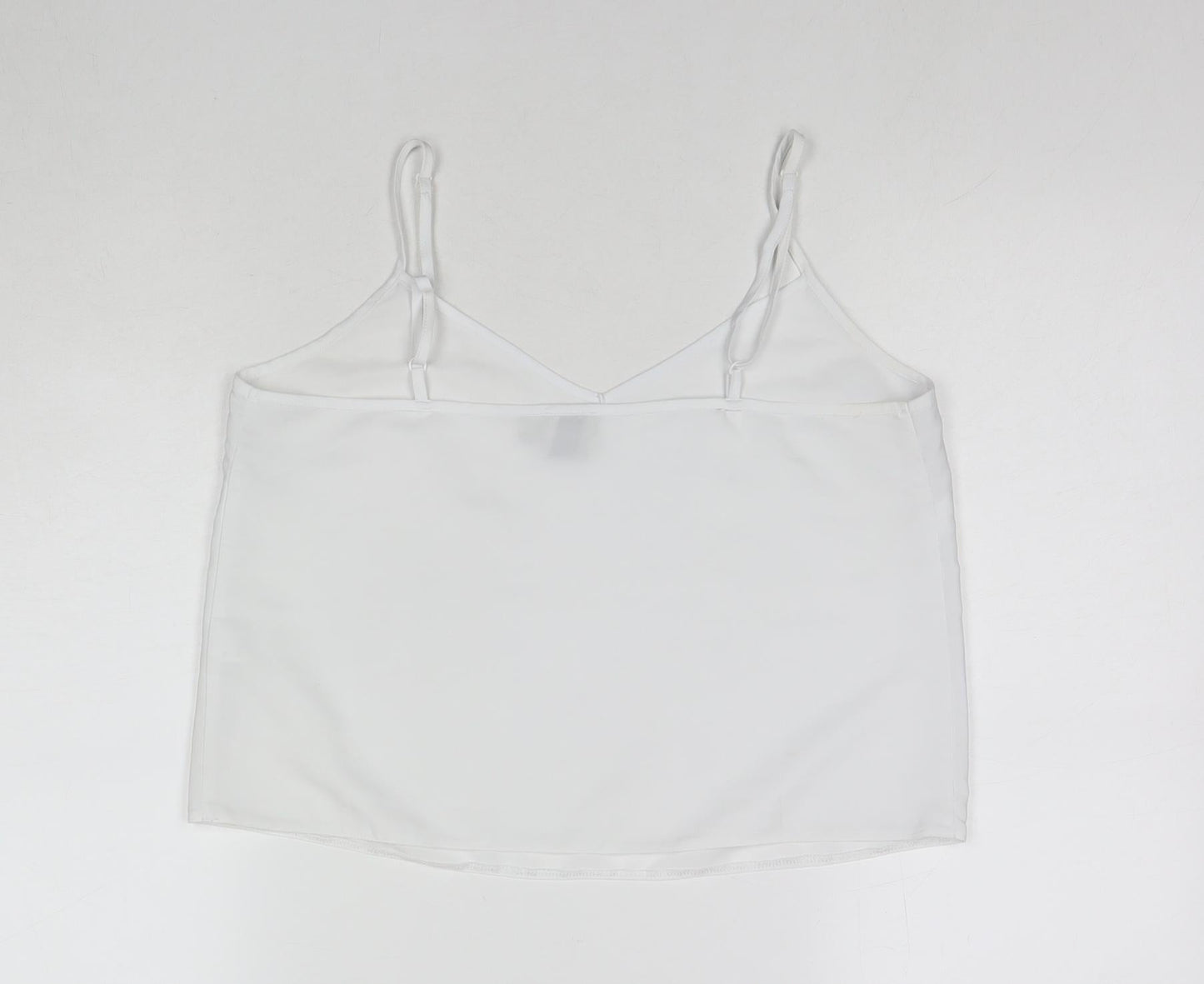 Womens UK Size 10 ASOS White Camisole Tank