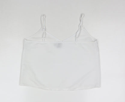 Womens UK Size 10 ASOS White Camisole Tank