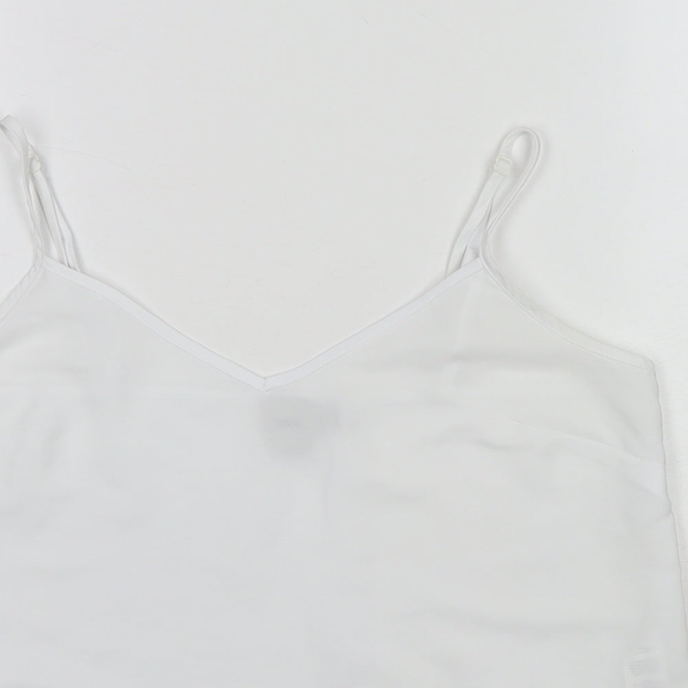 Womens UK Size 10 ASOS White Camisole Tank