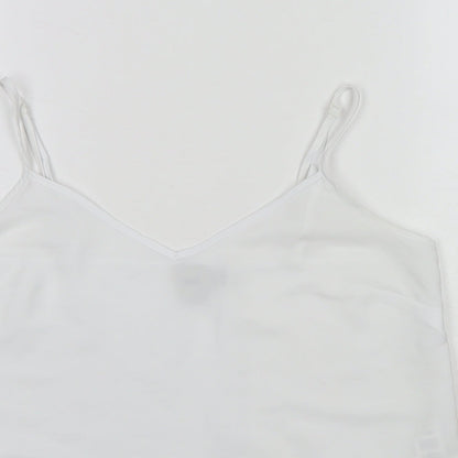 Womens UK Size 10 ASOS White Camisole Tank