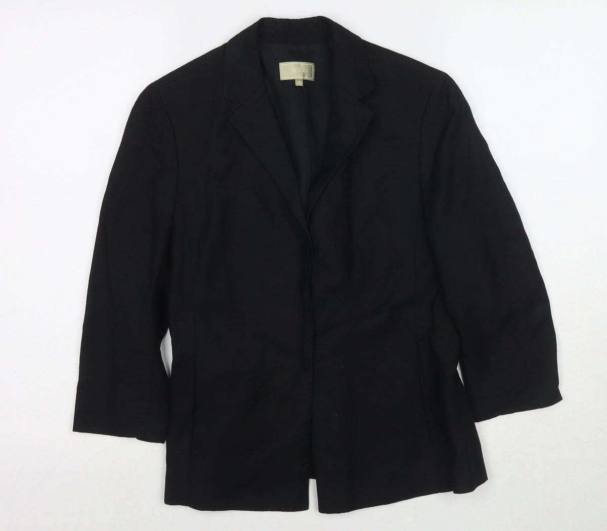 Additional front view of G2000 girls’ black jacket blazer, size 5, years button