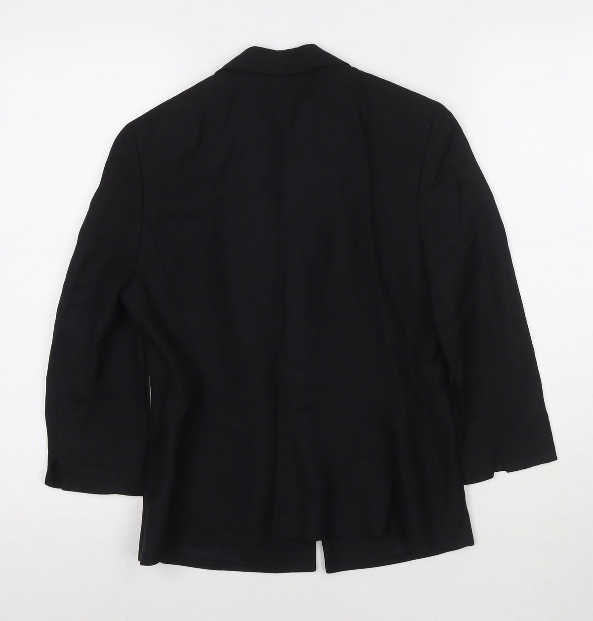 Back view of G2000 girls’ black jacket blazer, size 5, years button