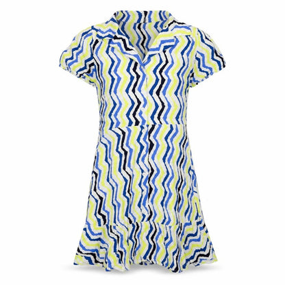 Marks and Spencer Womens Multicoloured Striped Viscose Shirt Dress Size 12 Collared Button