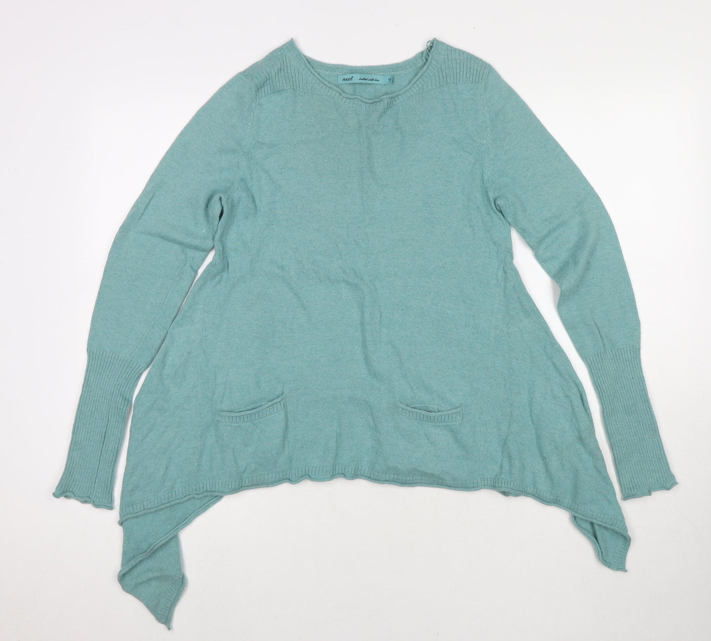 Womens UK Size 10 NEXT Blue Pullover Jumper