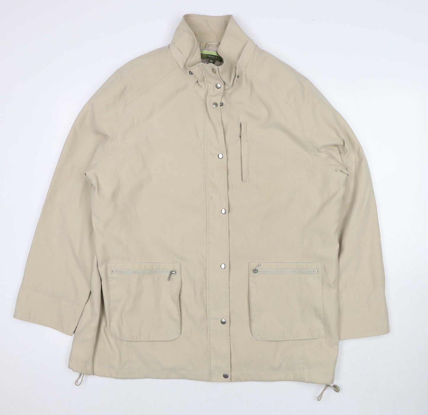 Womens UK Size 18 NuAge Beige Parka Coat