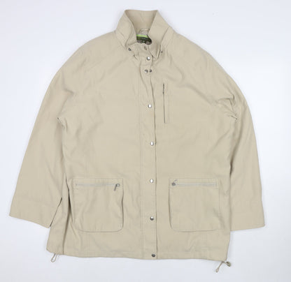 Womens UK Size 18 NuAge Beige Parka Coat