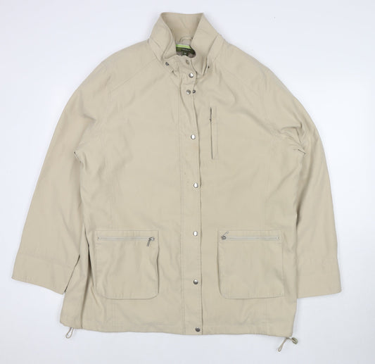 Womens UK Size 18 NuAge Beige Parka Coat
