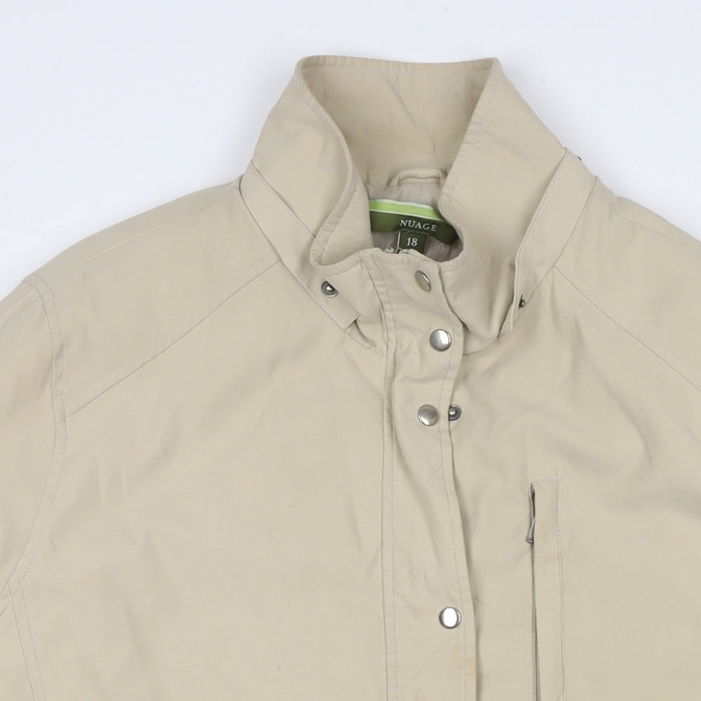 Womens UK Size 18 NuAge Beige Parka Coat