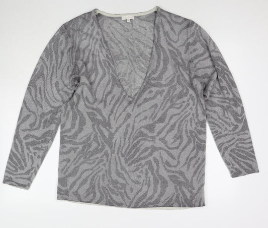 Womens UK Size 16 Lakeland Grey Pullover Jumper