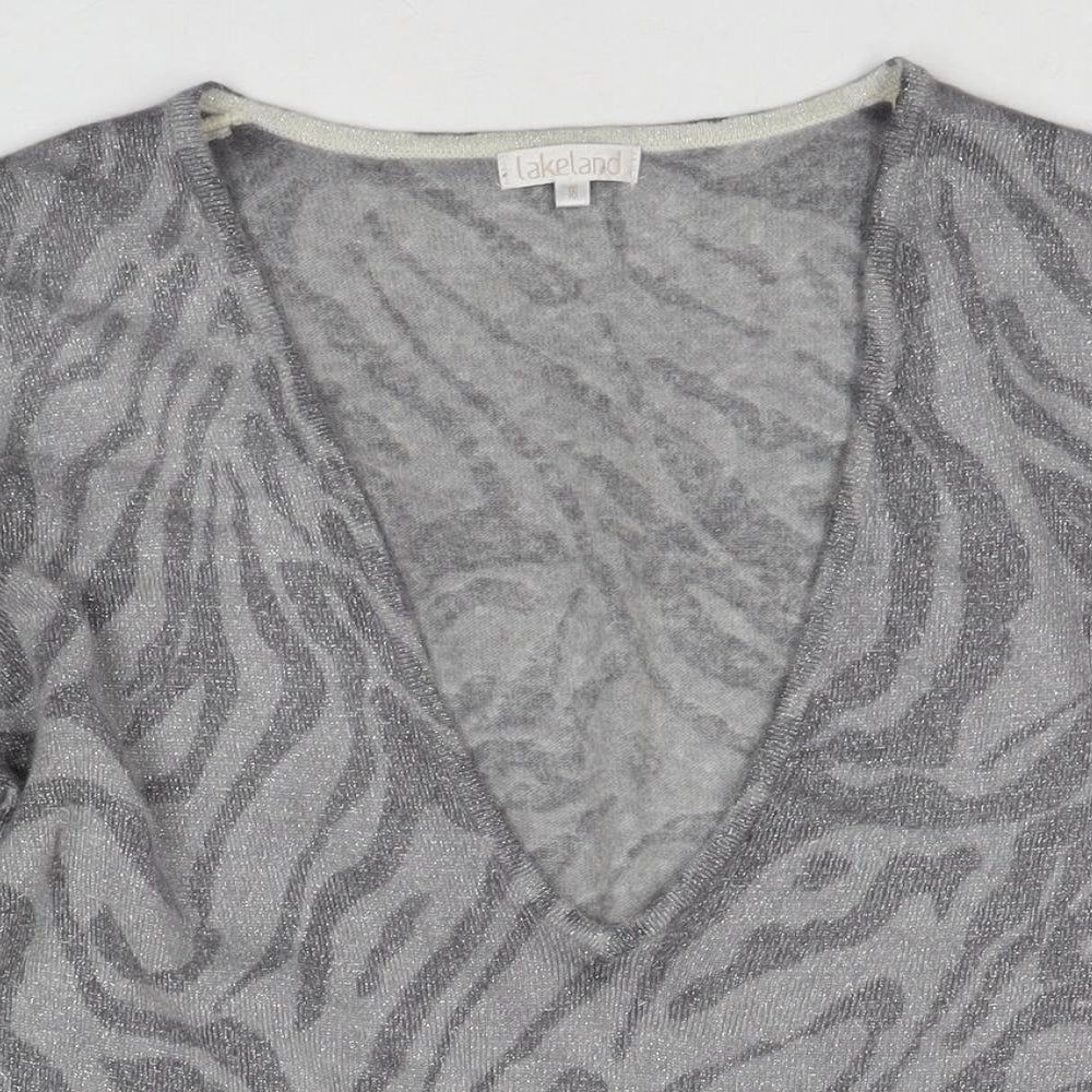 Womens UK Size 16 Lakeland Grey Pullover Jumper
