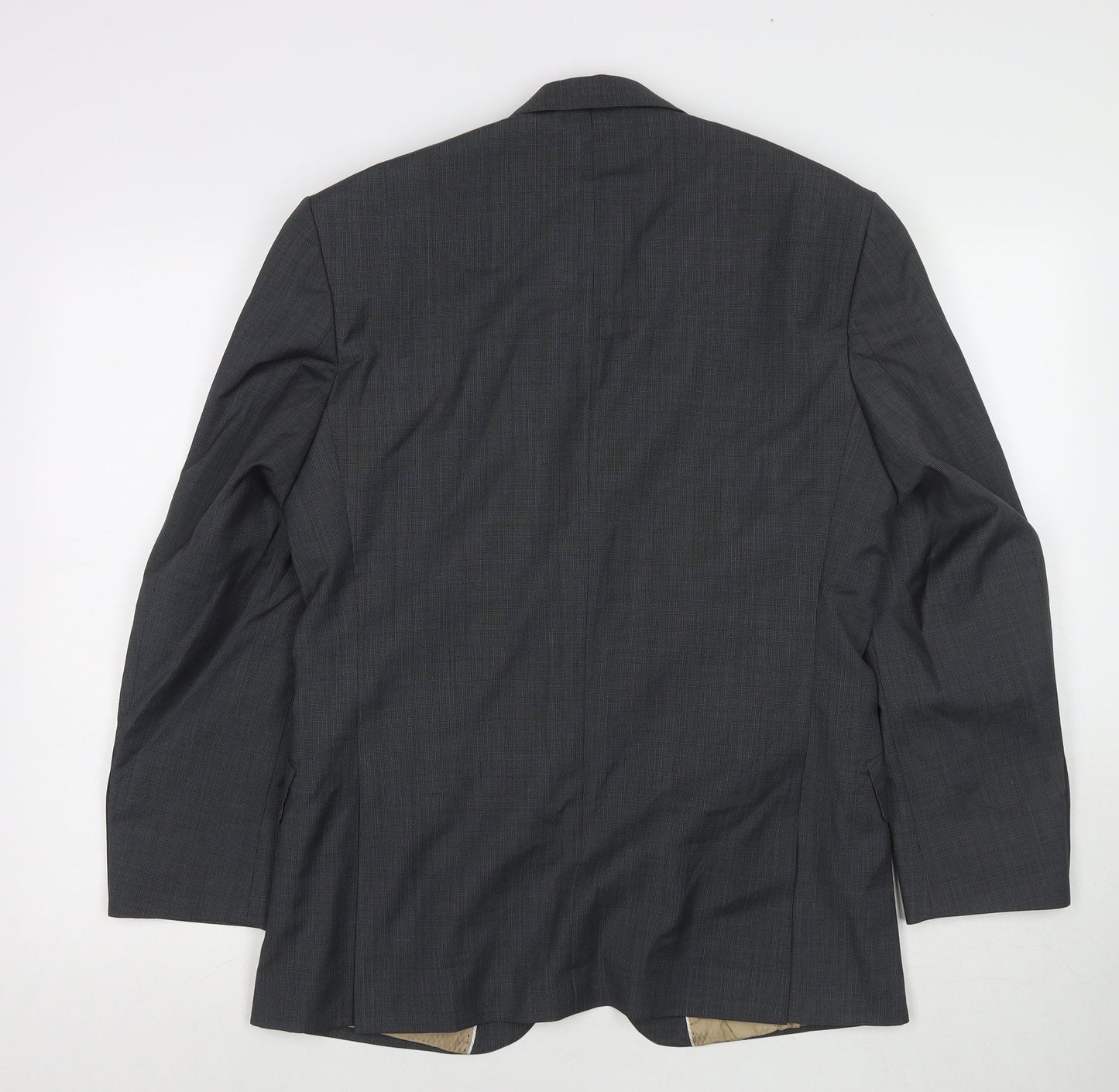Mens UK Size 38 Racing Green Regular Grey Suit Jacket