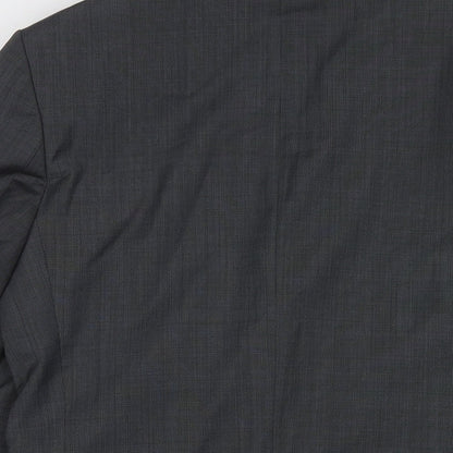 Mens UK Size 38 Racing Green Regular Grey Suit Jacket