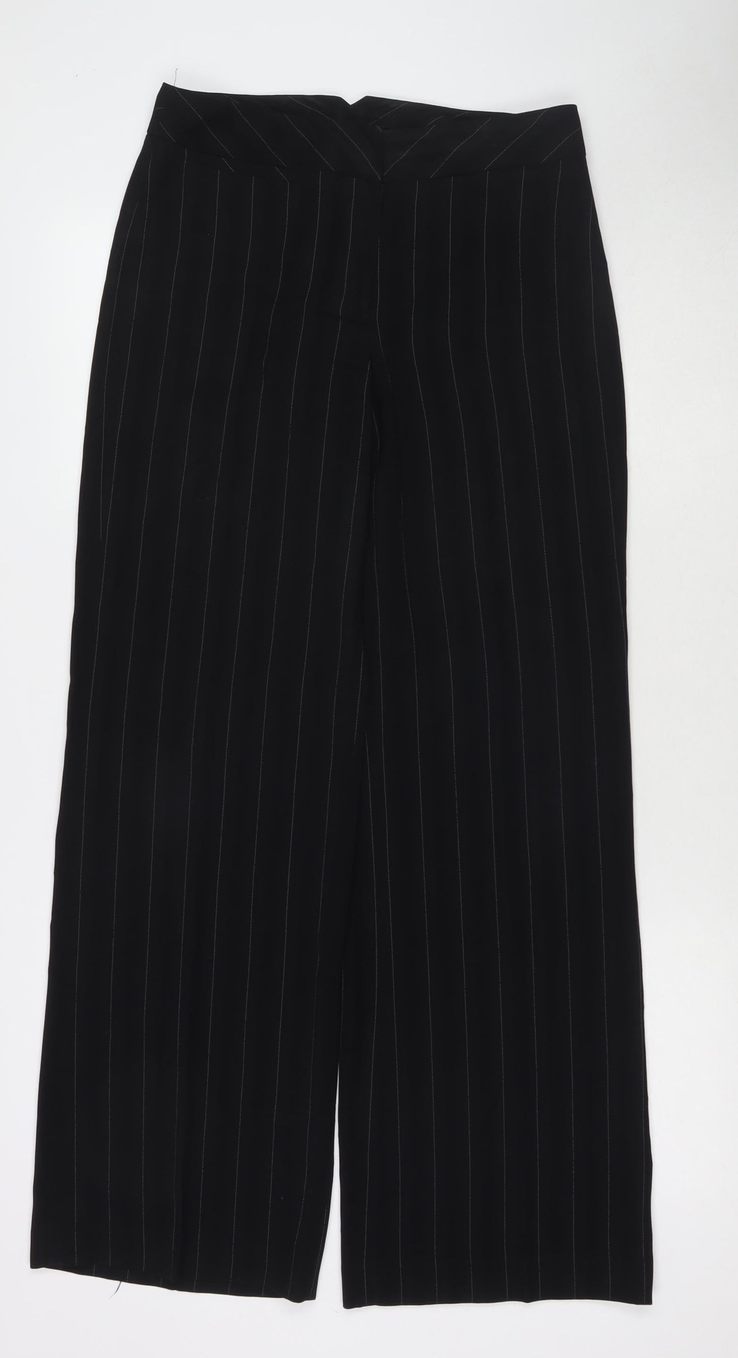 Womens UK Size 10 AMARANTO Regular Fit  Black Trousers