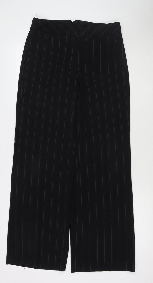 Womens UK Size 10 AMARANTO Regular Fit  Black Trousers